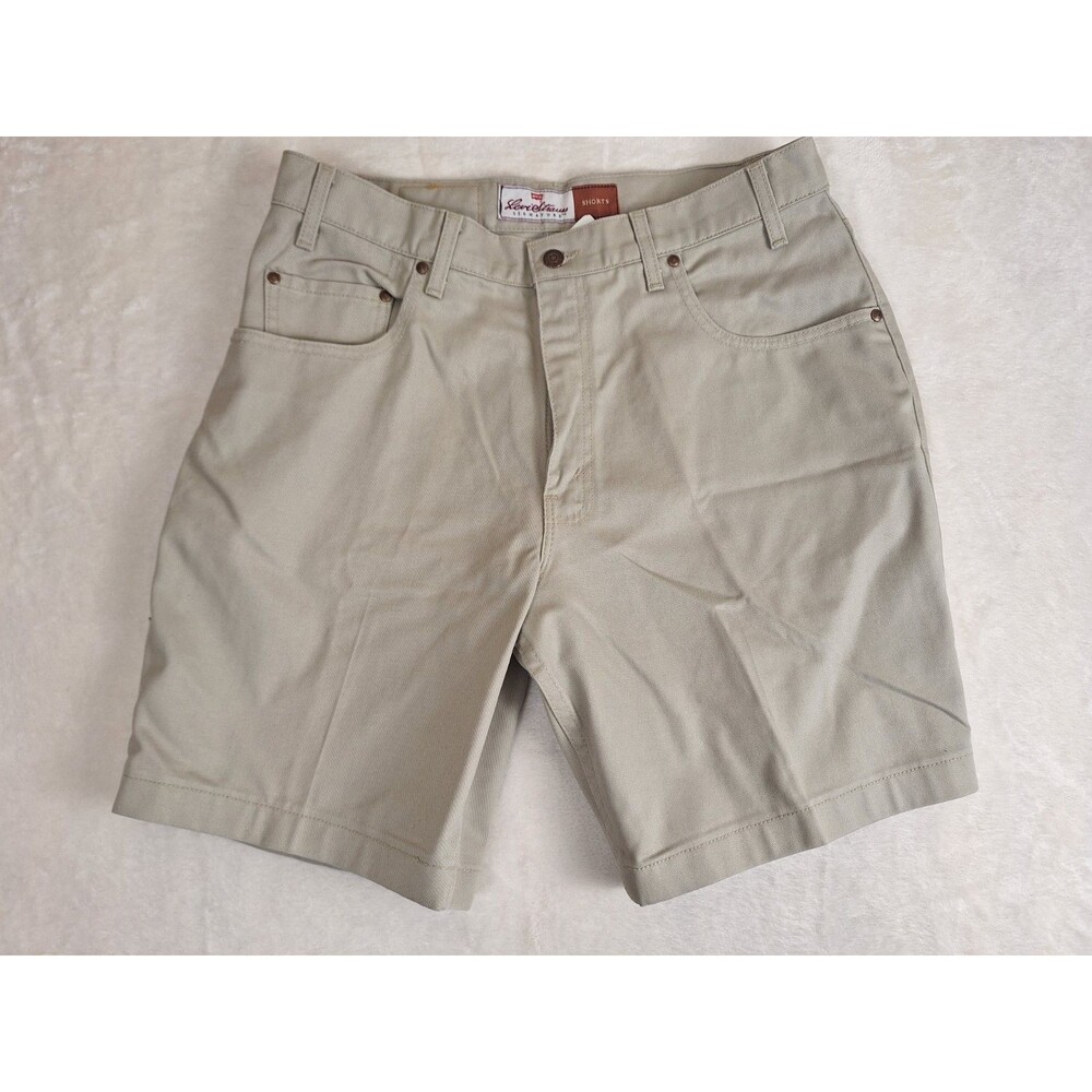 Levi's 545 Mens Loose Denim Jeans Shorts Size 36 USA Made 5 Pockets 34x9 Khaki